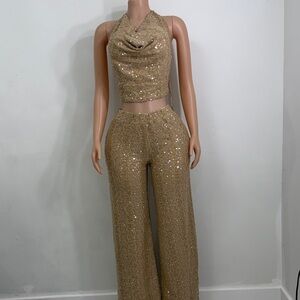 Elegant Gold Sequin sets
